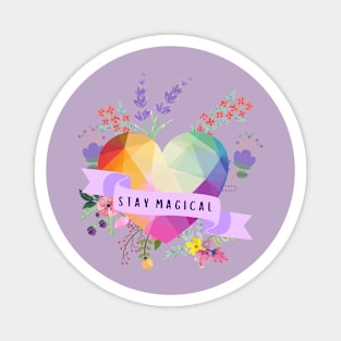 Stay Magical Heart Crystal Magnet